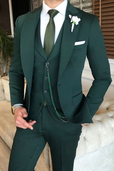 Men 3 piece shops green suit , light green tuxedo , sea green groomsmen suit , formal slim fit men suit