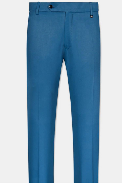 Men Blue Pant Office Blue Pant Formal Trouser Blue Elegant Pant
