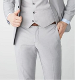 Men Grey Pants office Casual straight suit pants men office trousers, men's formal pants men's dress party club dress pants collection