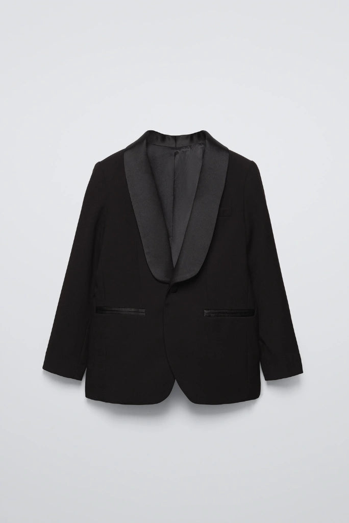 Boys Black Jacket Wedding Coat Black Groomsmen Black Jacket Kids 