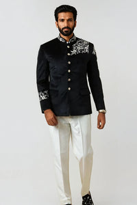 men-jodhpuri-suit-black-velvet-bandhgala-suit-groom-wedding-suit