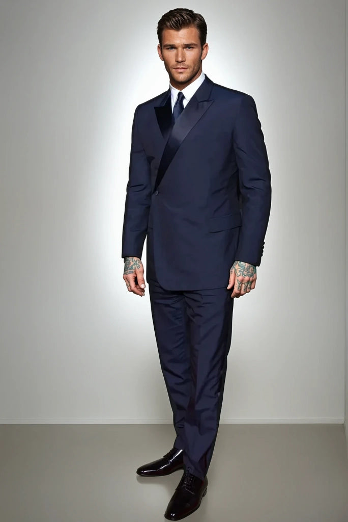 men-tuxedo-two-piece-suit-navy-blue-double-breasted-one-button-suit