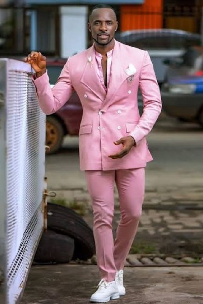 Men Two Piece Suit Double Breasted Suit Wedding Suit Sainly– SAINLY