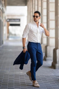 blue-pent-white-shirt-for-men-attractive-stylish-look