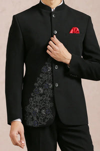 men-black-jodhpuri-suit-for-groom-wedding-engagement-reception-wear