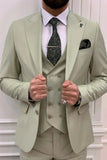 Men's Green Three Piece suit Beach Wedding Suit Dinner Suit Sainly