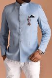 Men Suit Sky Blue Jodhpuri Suit | Indian Wedding Suit | Sainly