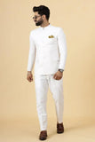 Men White Jodhpuri Suit Indian Bandhgala White Suit Indian Suit Sainly