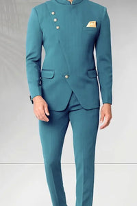 Exclusive Teal Blue Jodhpuri Suit