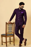 Men's Purple Wedding Jodhpuri Suit 