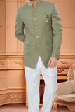 Men's Exclusive Sage Green Jodhpuri Suit