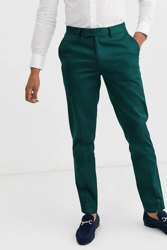 mens green pant formal wedding pant for him