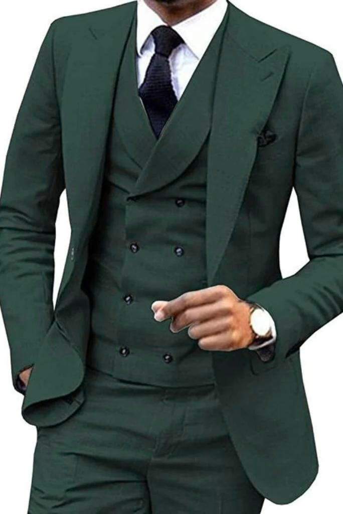 Green Wedding Suit | Green Men's Suit | Teal Green Suit | SAINLY