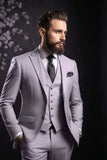 Men 3 Piece Suit Purple | Wedding Suit | Party Wear Suit | Sainly