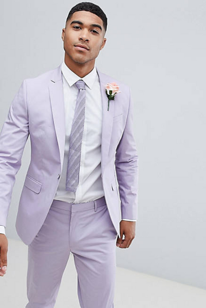 Light Purple Suit Men | Best Wedding Suits for Men | SAINLY