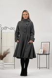 Women Designer Grey Long Coat