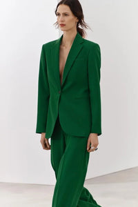 Women Jade Green 2 Piece Suit