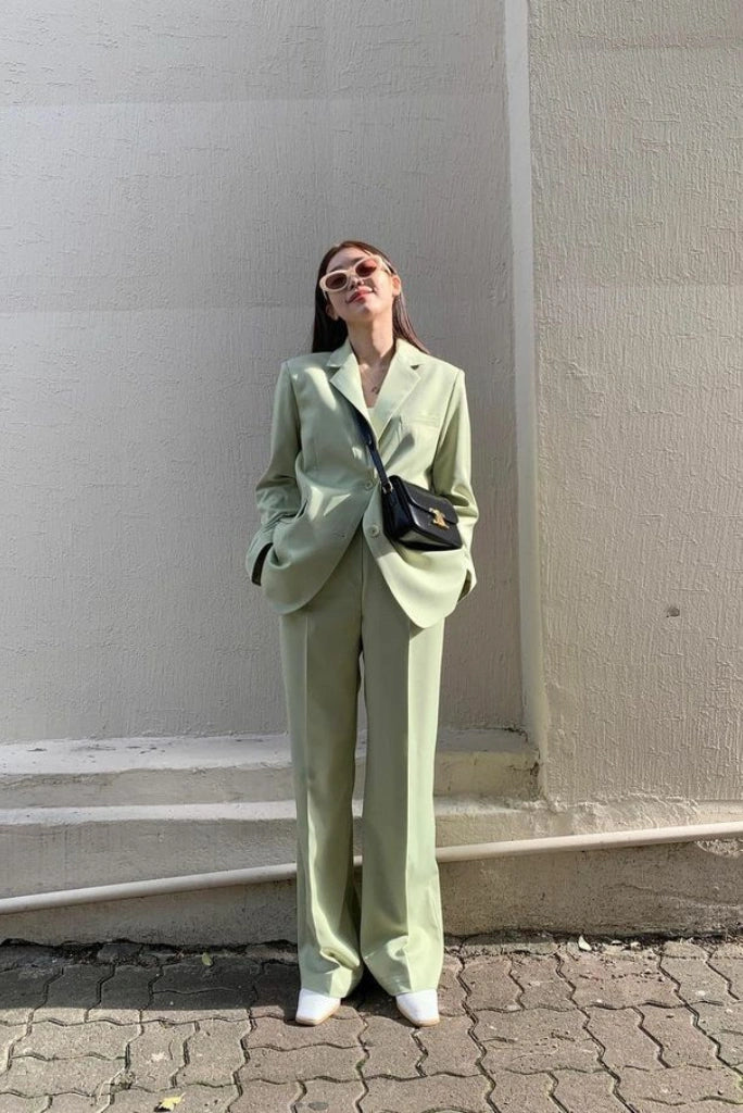 women-single-breasted-stylish-suit-sage-green-party-wear-suit