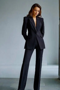 Women Black 2 Piece Suit