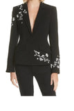 Women Black Embroidery Suit