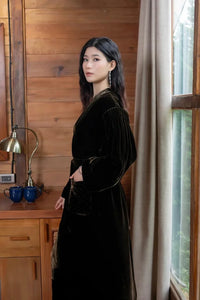 Women Dark Brown Robe