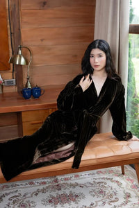 Women Dark Brown Robe