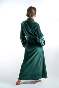 Women Green Kimono Robe