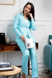 Woman's Ice Blue 2 Piece Suit