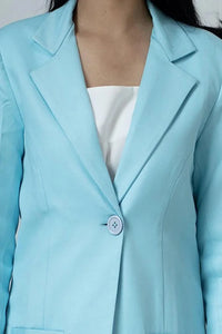 Woman's Ice Blue 2 Piece Suit