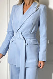 Women Double Breasted 2 Piece Suit