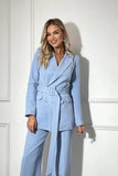 Women Double Breasted 2 Piece Suit