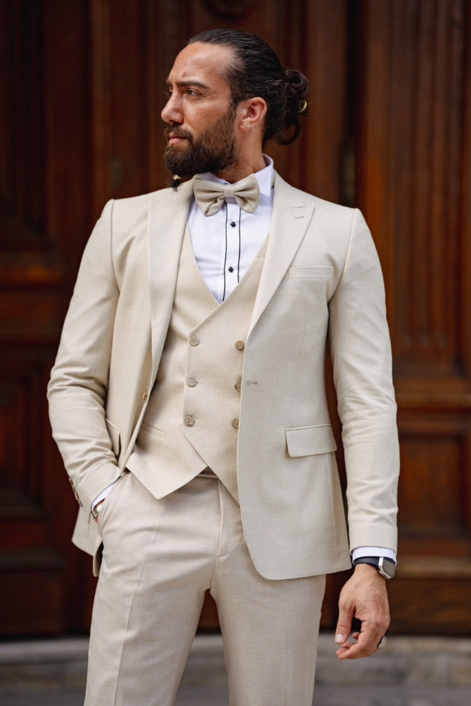 Luxury Men Dress Suits British 3Piece Set Men Wedding Suit New