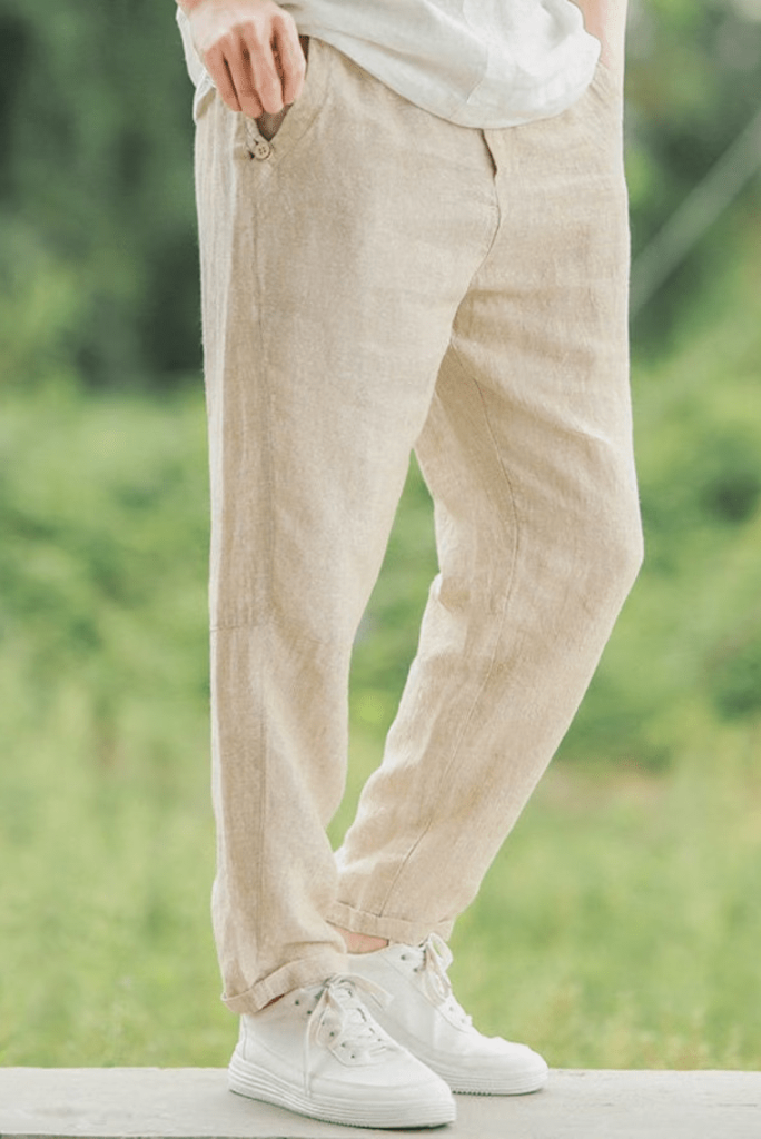 Buy Linen Club Men Smart Fit Pure Linen Casual Trousers - Trousers for Men  27074538 | Myntra