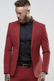 Red Suit Man Wedding Suit Red Bespoke Suit Red Classic Wear Sainly