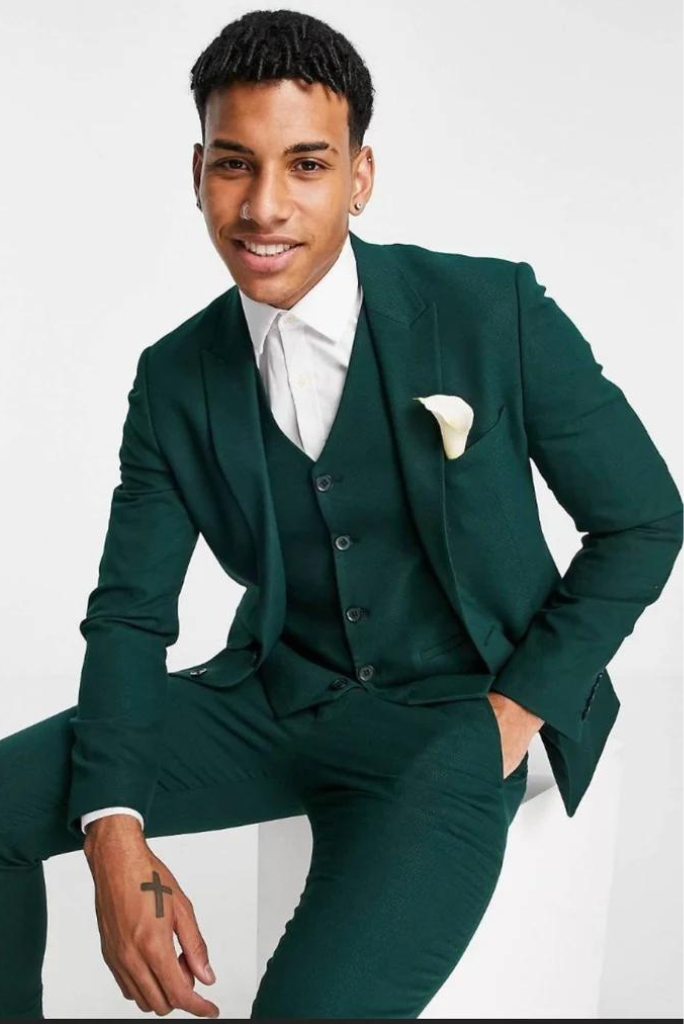 Emerald Green Suits for Men Slim Fit 2 Piece Suit Formal , two piece suit 