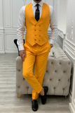 Men Yellow Suit 3 Piece Suit Beach Wedding Suit Sainly