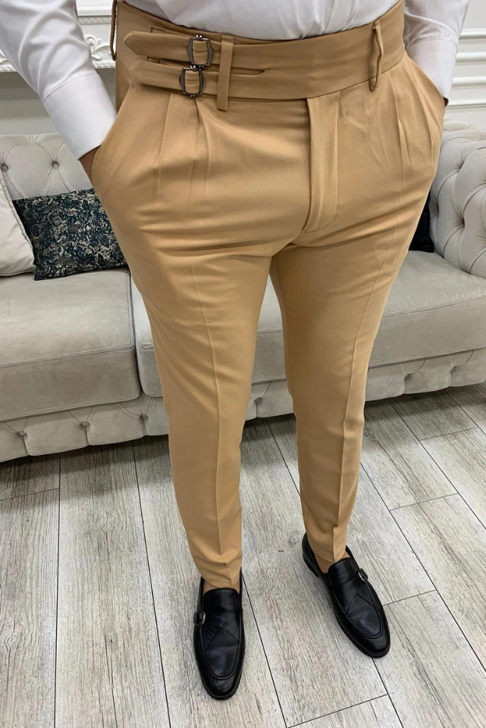 Trousers - beige