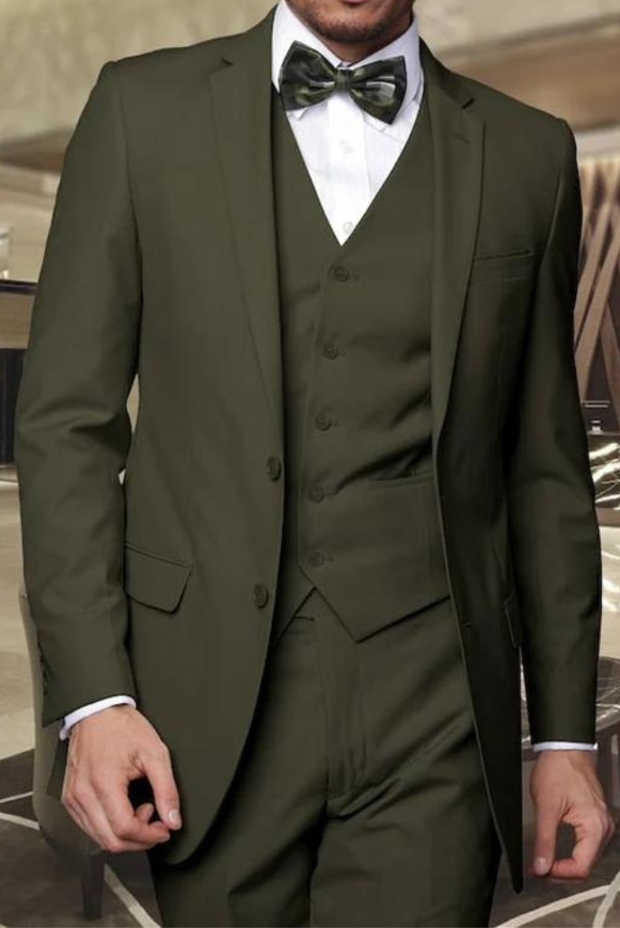 Men Three Piece Suit Sage Green Beach Wedding Suit Dinner Suit Sainly–  SAINLY