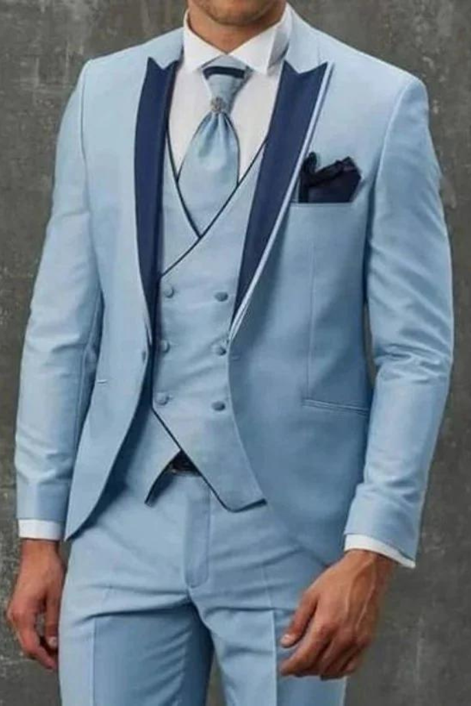 Untitled  Blue suit outfit, Men suits blue, Blue suit