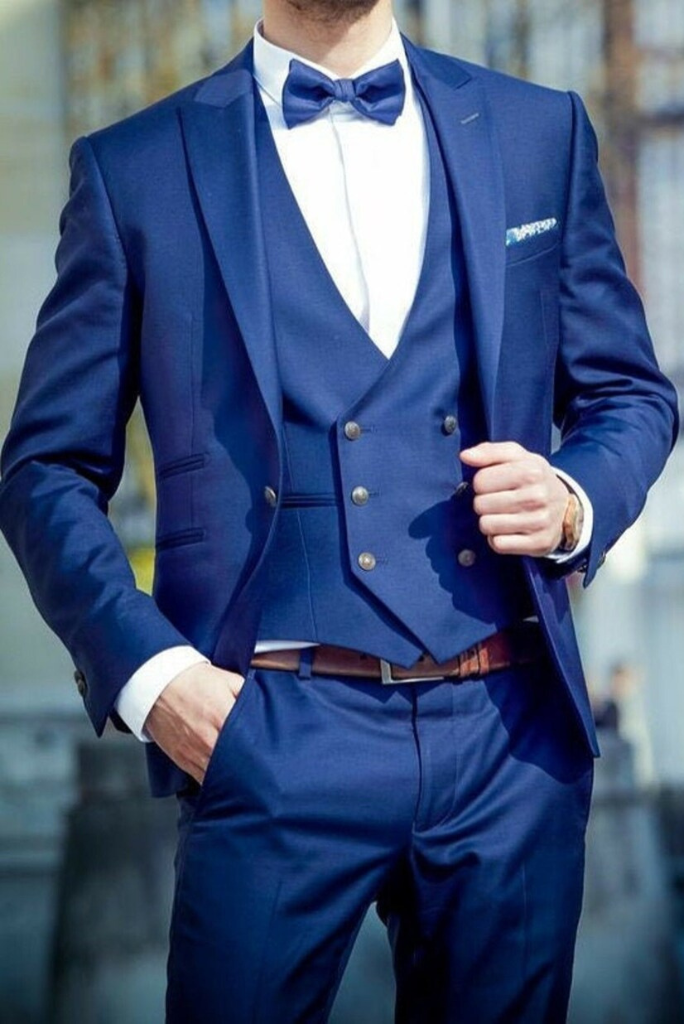 Royal Blue Vegan Suit - Hangrr