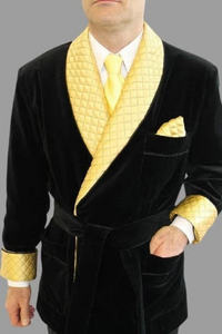 Men Smoking Jacket Men Dinner Jacket Men Velvet Jacket Sainly