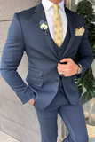 Men Blue Suit 3 Piece Suit Beach Wedding Suit Slim Fit Suit Sainly