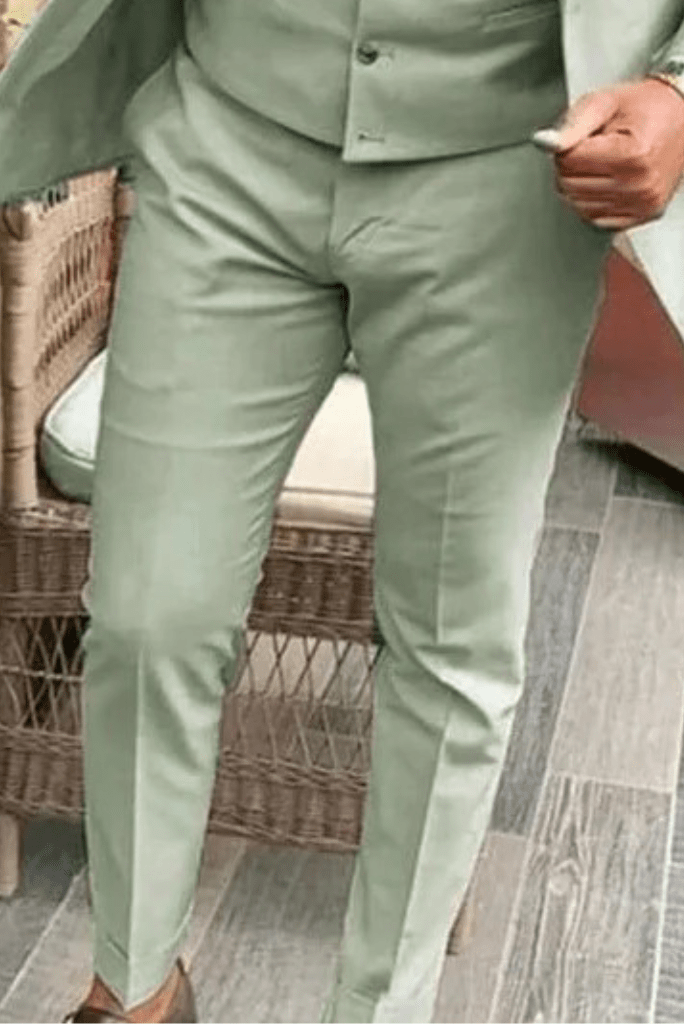 L GREEN Solid Men Formal Trouser Regular Fit