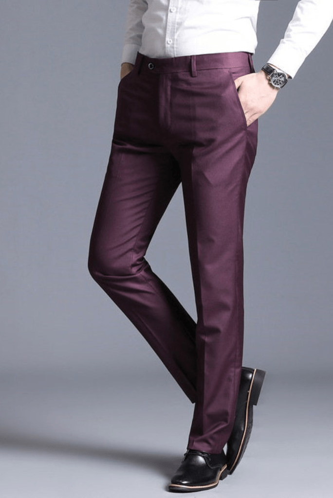 Buy Hangup Purple Cotton Linen Regular Fit Trousers for Mens Online  Tata  CLiQ
