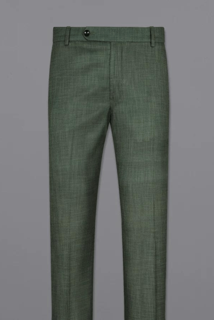 Men Dark Green Pants, Casual Solid Colo, Comfortable Quality