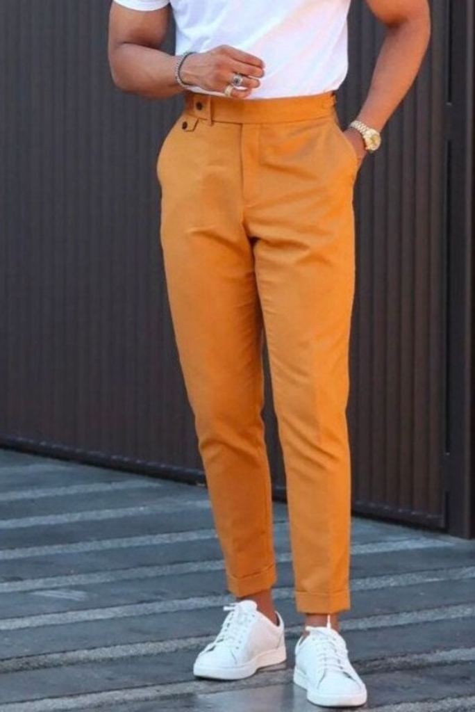 Spring Color Combos That'll Help You Stand Out | Mens yellow pants, Pants  outfit men, Yellow pants