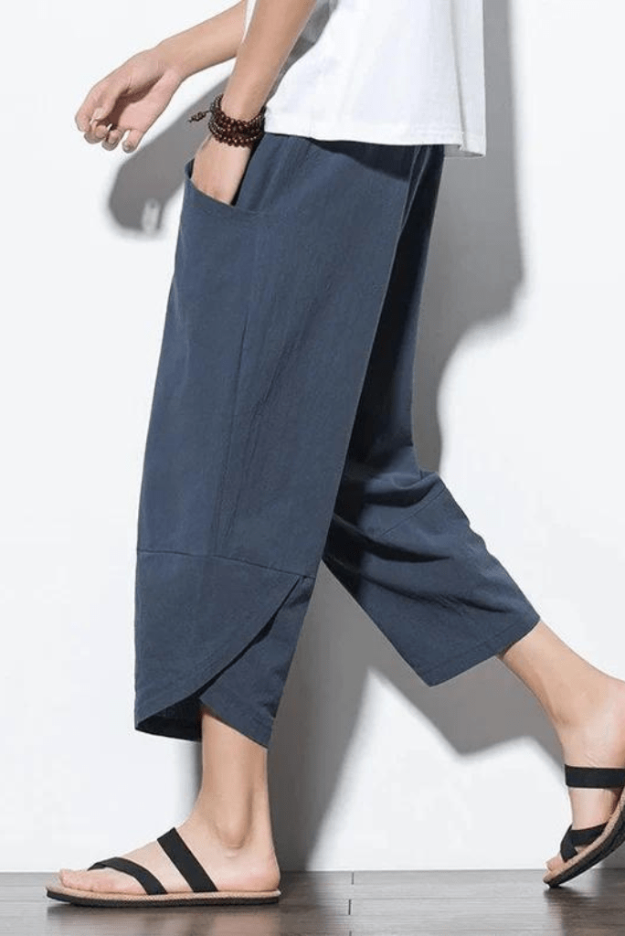 Cheap Privathinker Cotton Linen Casual Harem Pants Men Joggers Man Summer  Trousers Male Chinese Style Baggy Pants 2020 Clothe  Joom