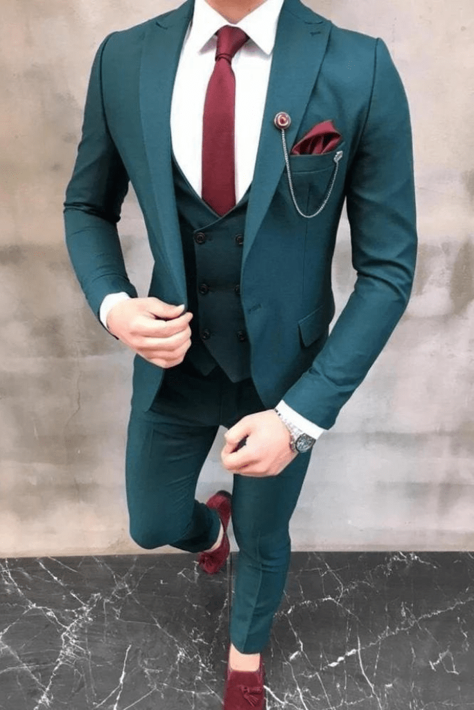 Men Premium Royal Blue suit three Piece Suit Wedding Suit Sainly– SAINLY