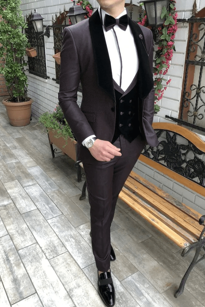 Men Party Suit Men's Clothing Men Black Suit for Groom Wedding Suit Slim Fit Suit for Men 34 / 26