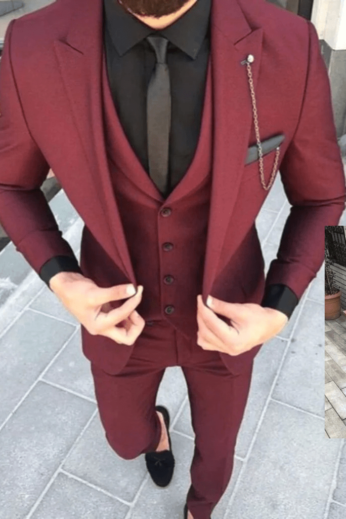 inhzoy Mens Slim Fit 3-Piece Suits Modern Suit Mens Business Wedding- –  Contino